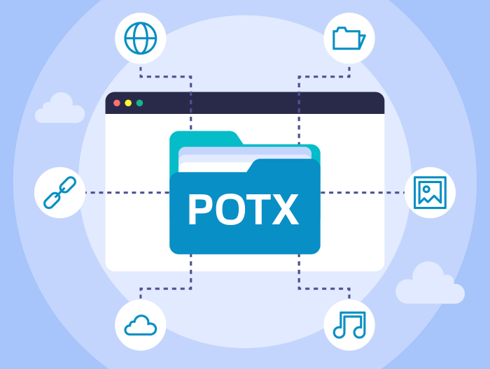 Extension de fichier POTX